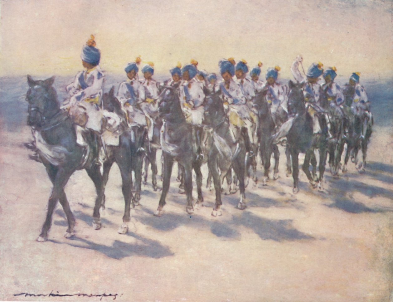 The Imperial Cadet Corps at the Durbar, 1903dani af Mortimer L Menpes