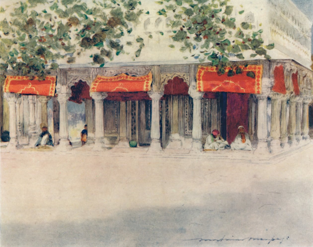 A Bara Durri i Delhi, 1905 af Mortimer Ludington Menpes