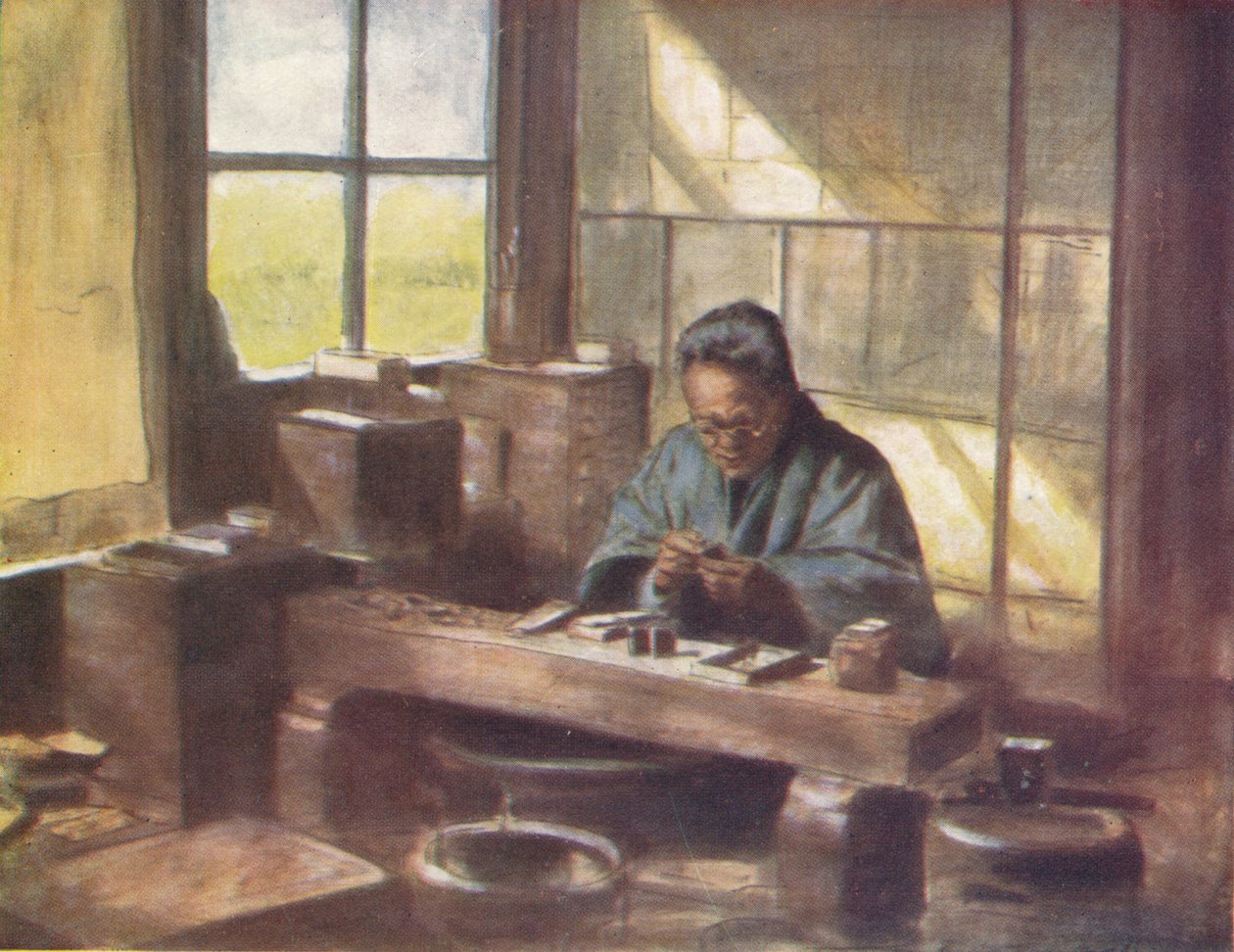 A Cloisonne Worker, c1887, 1901 af Mortimer Ludington Menpes