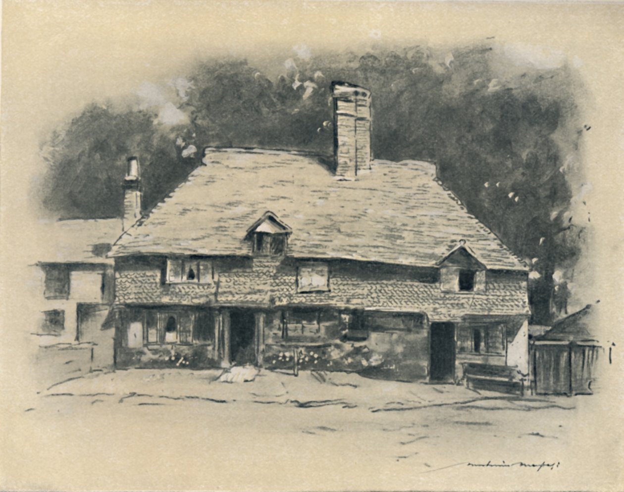 Et sommerhus i Surrey, 1903 af Mortimer Ludington Menpes