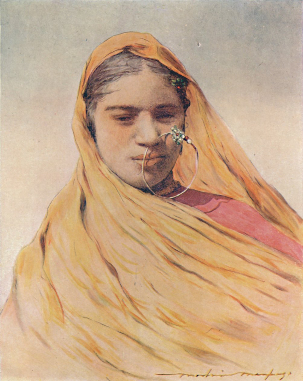 En indfødt brud, 1905 af Mortimer Ludington Menpes