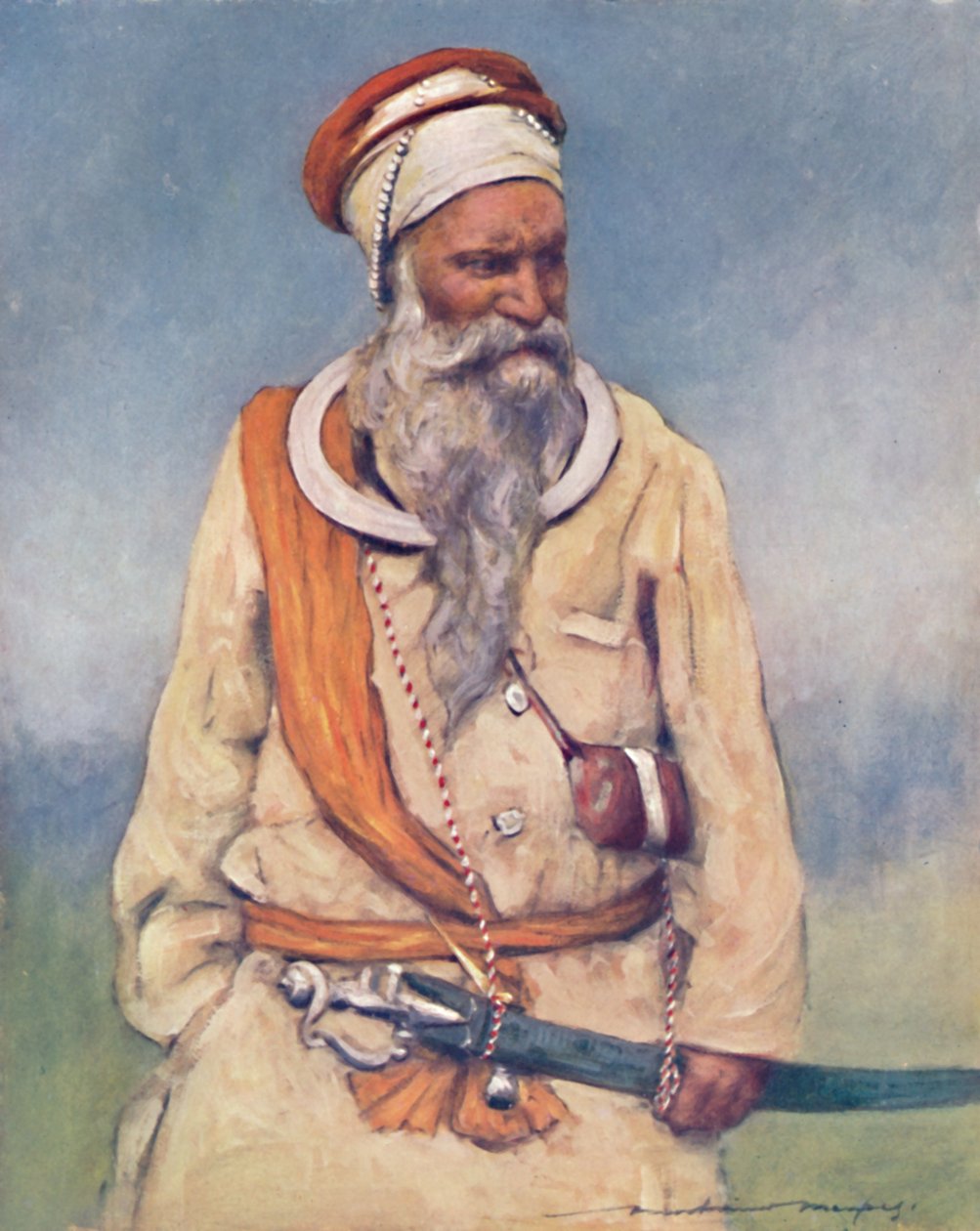 En Sikh-kriger, 1903 af Mortimer Ludington Menpes