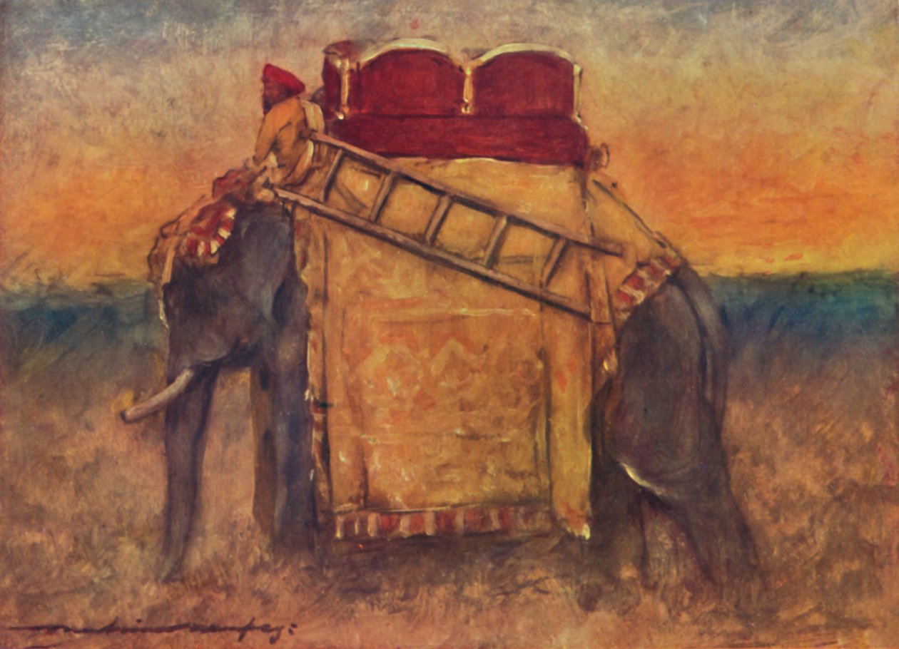 En elefant fra det centrale Indien, 1903 af Mortimer Ludington Menpes