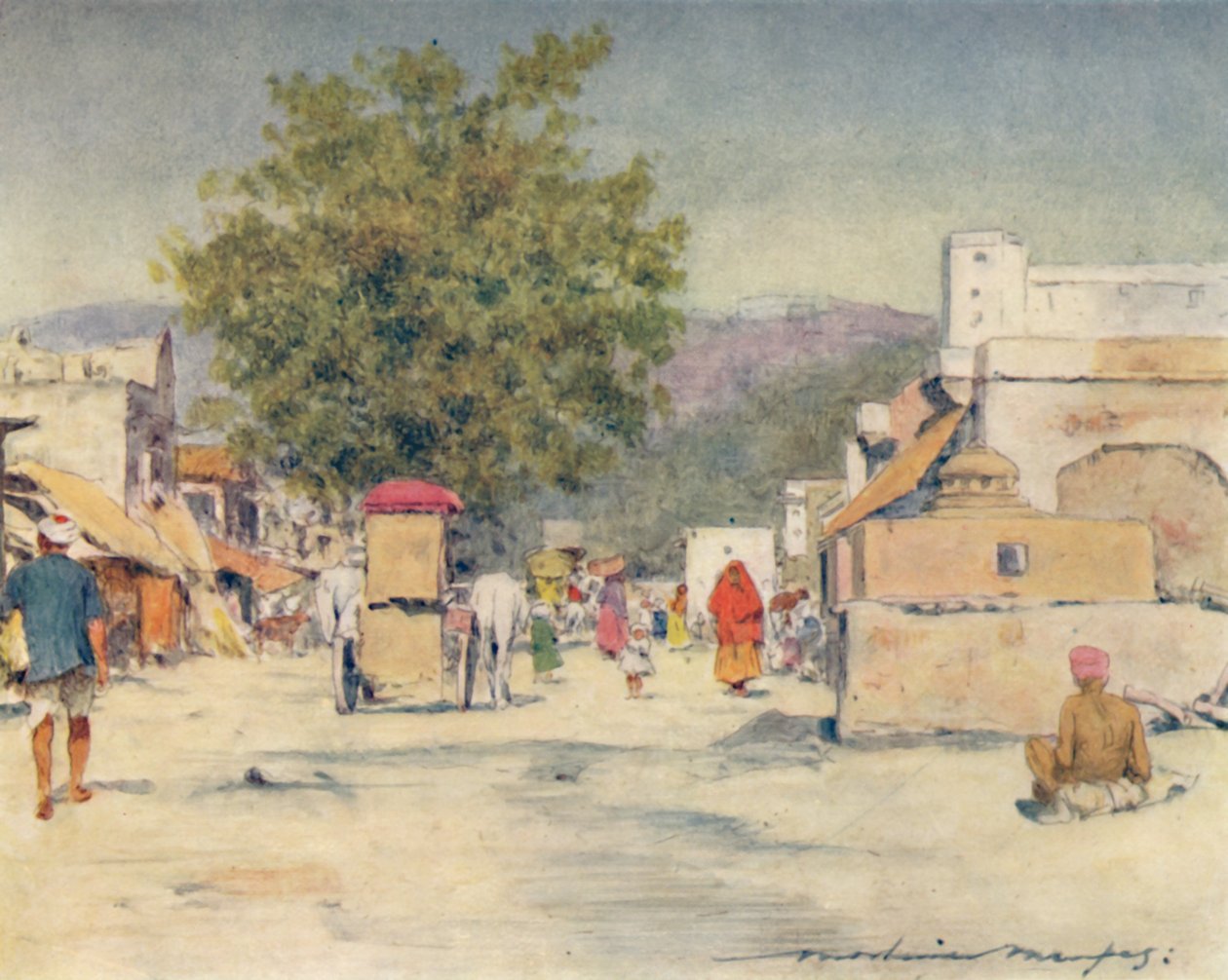 I byen Jeypore, 1905 af Mortimer Ludington Menpes