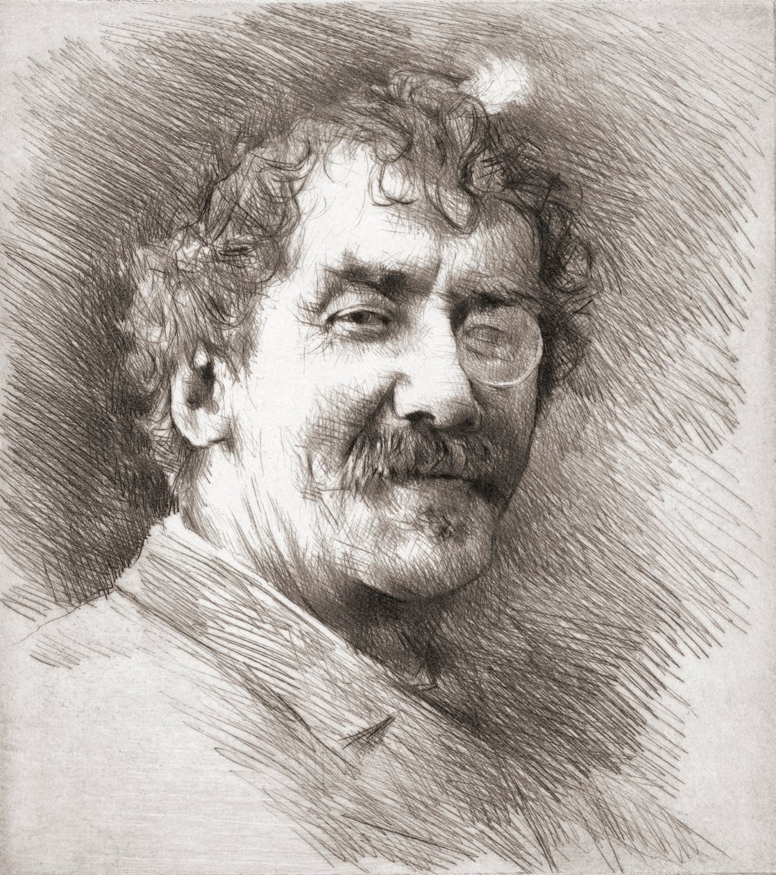 James McNeill Whistler, portræt. af Mortimer Ludington Menpes