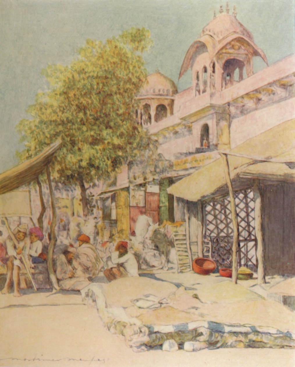 Jeypore og middag, 1905 af Mortimer Ludington Menpes