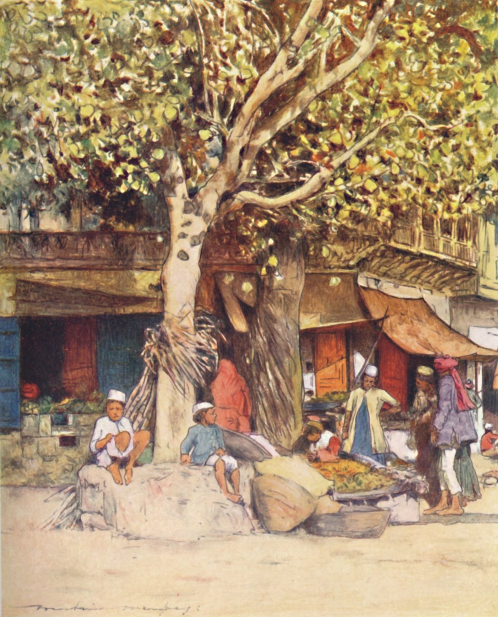 Mid-Day, Delhi, 1905 af Mortimer Ludington Menpes