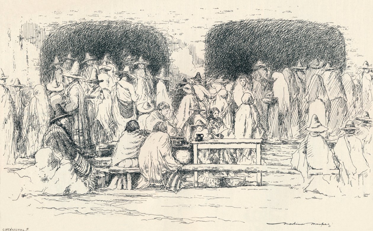 Midt på dagen i Puebla, c1895, 1896 af Mortimer Ludington Menpes