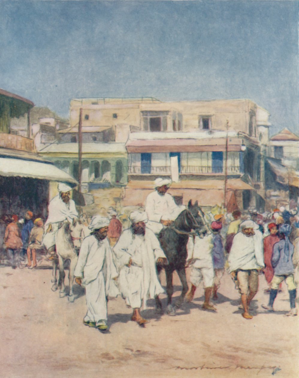 Indfødte høvdinge i Delhi, 1905 af Mortimer Ludington Menpes