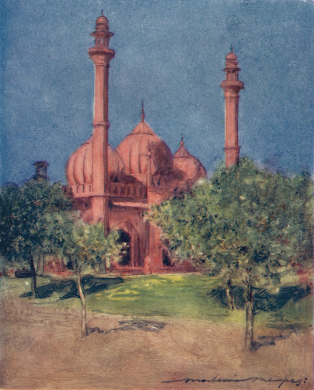 Naul Masa-moskeen, 1905 af Mortimer Ludington Menpes