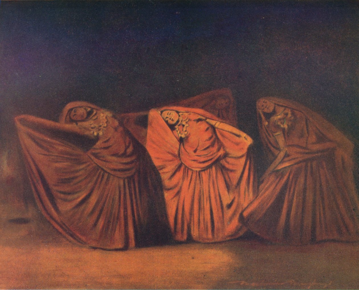 Nautch Girls i Delhi, 1905 af Mortimer Ludington Menpes