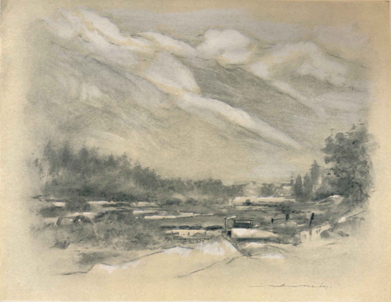 Nabolaget Chamounix, 1903 af Mortimer Ludington Menpes