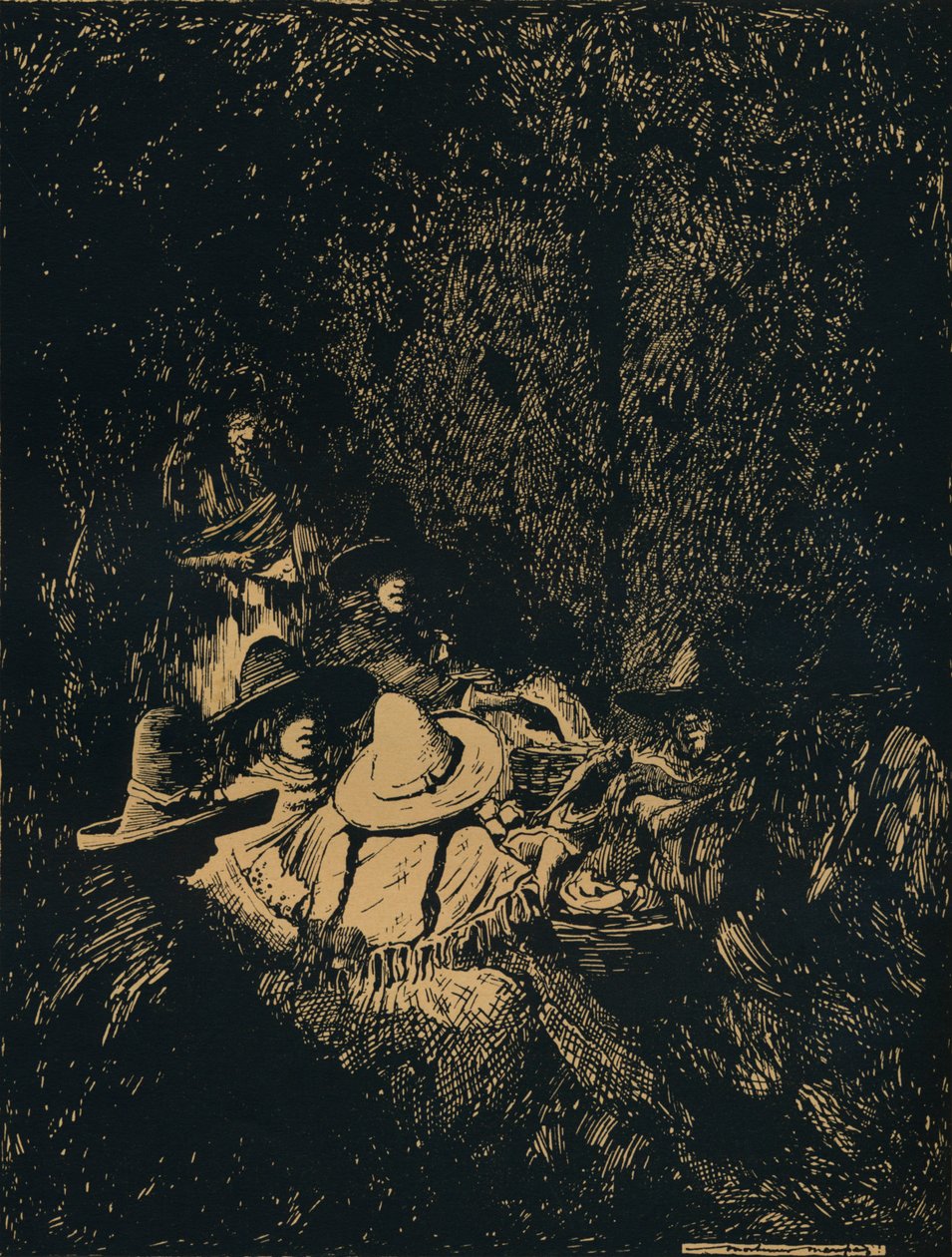 Nattescene ved Puebla, c1895, 1896 af Mortimer Ludington Menpes