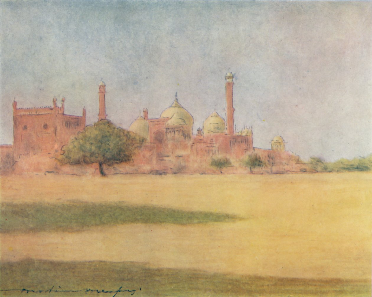 Jumna Masjid, 1905 af Mortimer Ludington Menpes