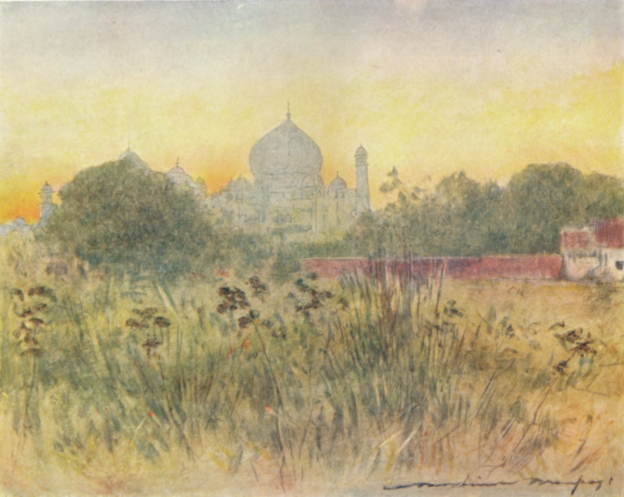 Taj Mahal, Agra, 1905 af Mortimer Ludington Menpes