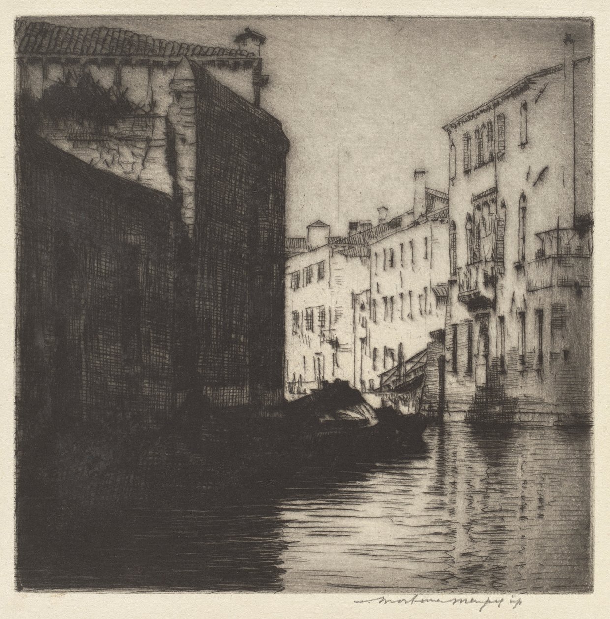A Back Canal, Venedig af Mortimer Menpes