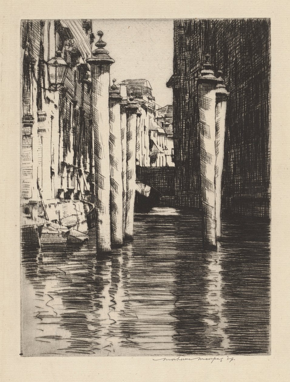 En smal kanal, Venedig af Mortimer Menpes