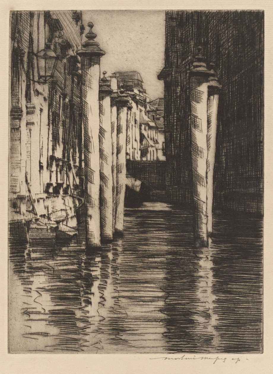 En smal kanal, Venedig af Mortimer Menpes