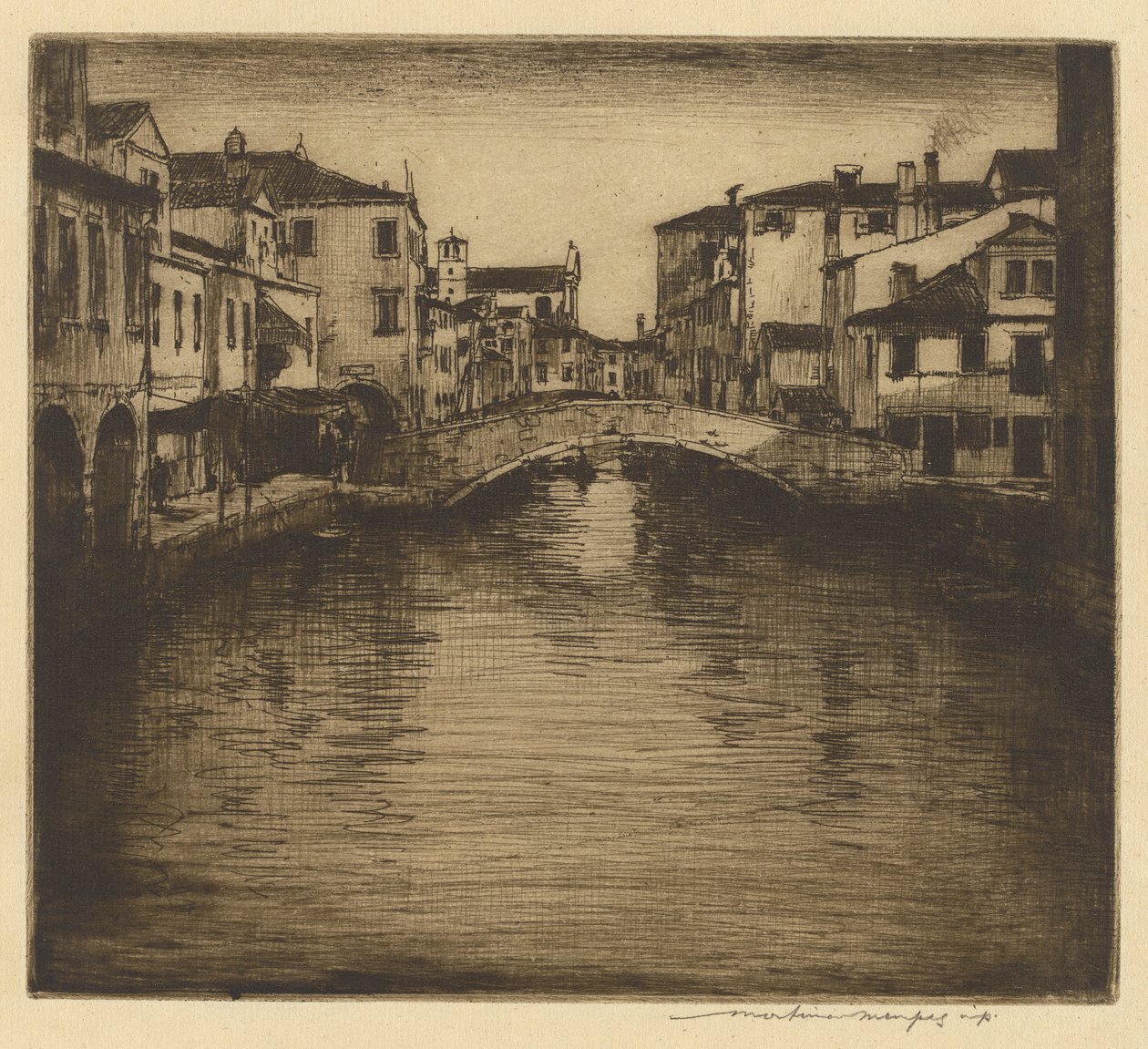 En sidekanal, Venedig af Mortimer Menpes