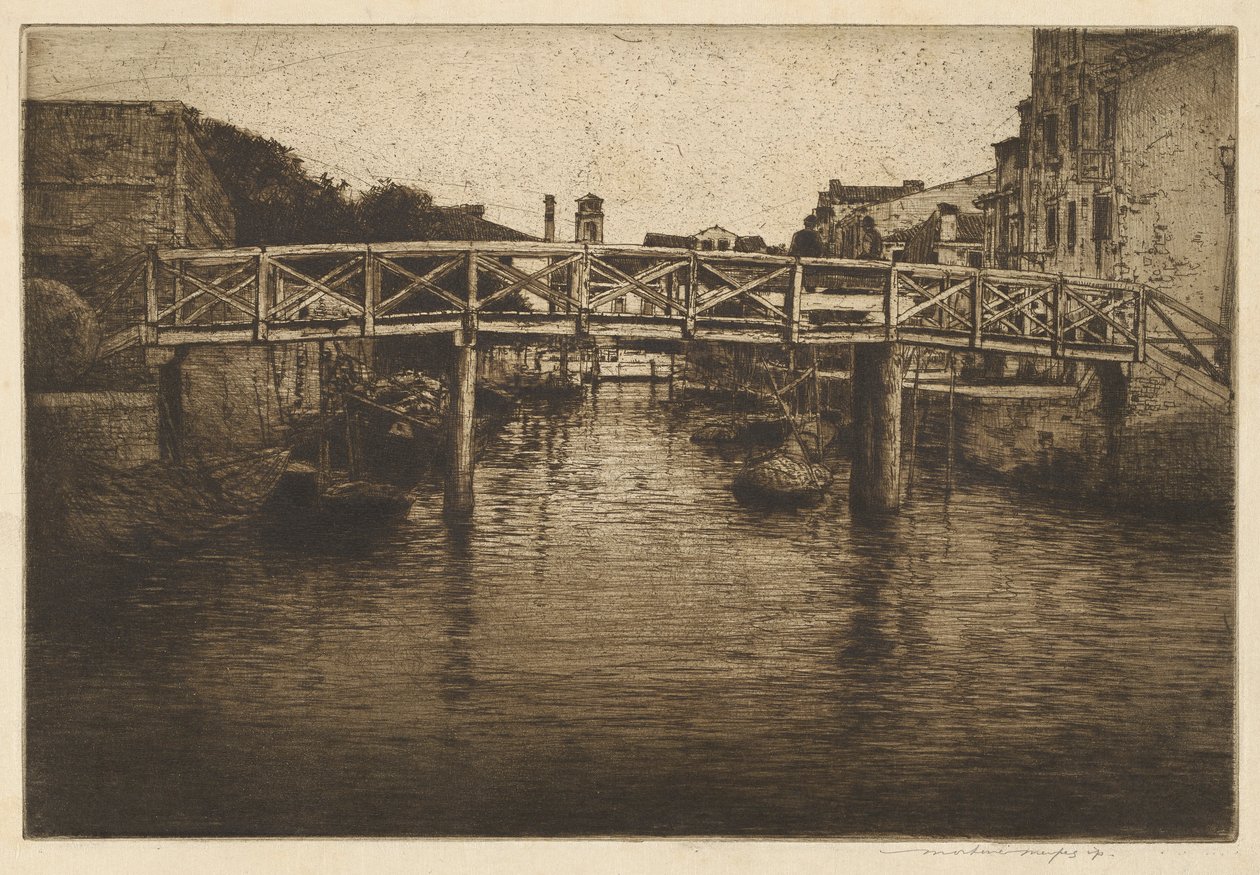 En gammel bro, Venedig af Mortimer Menpes