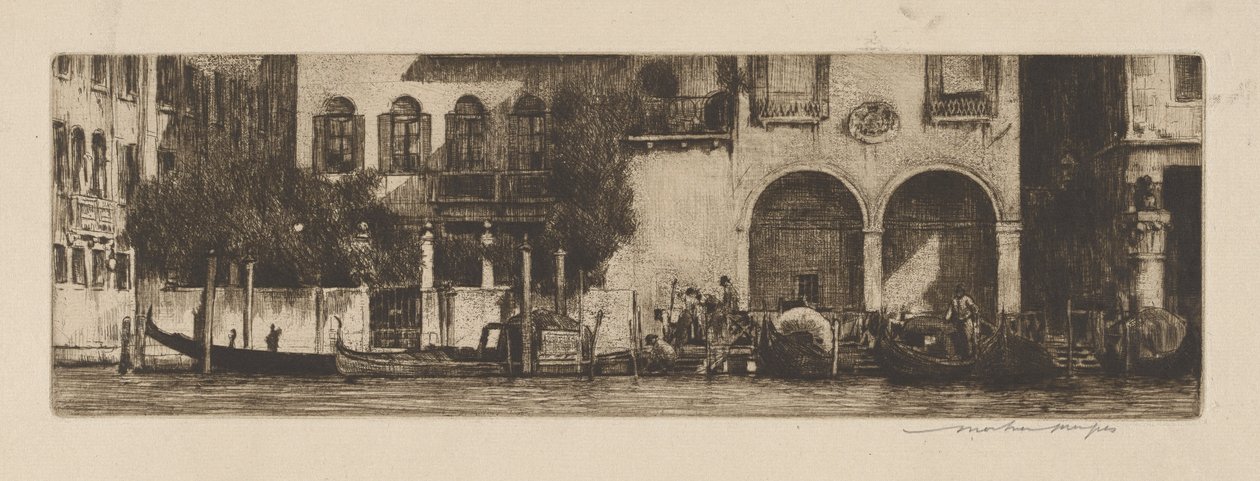 Palazzi ved kanalen af Mortimer Menpes