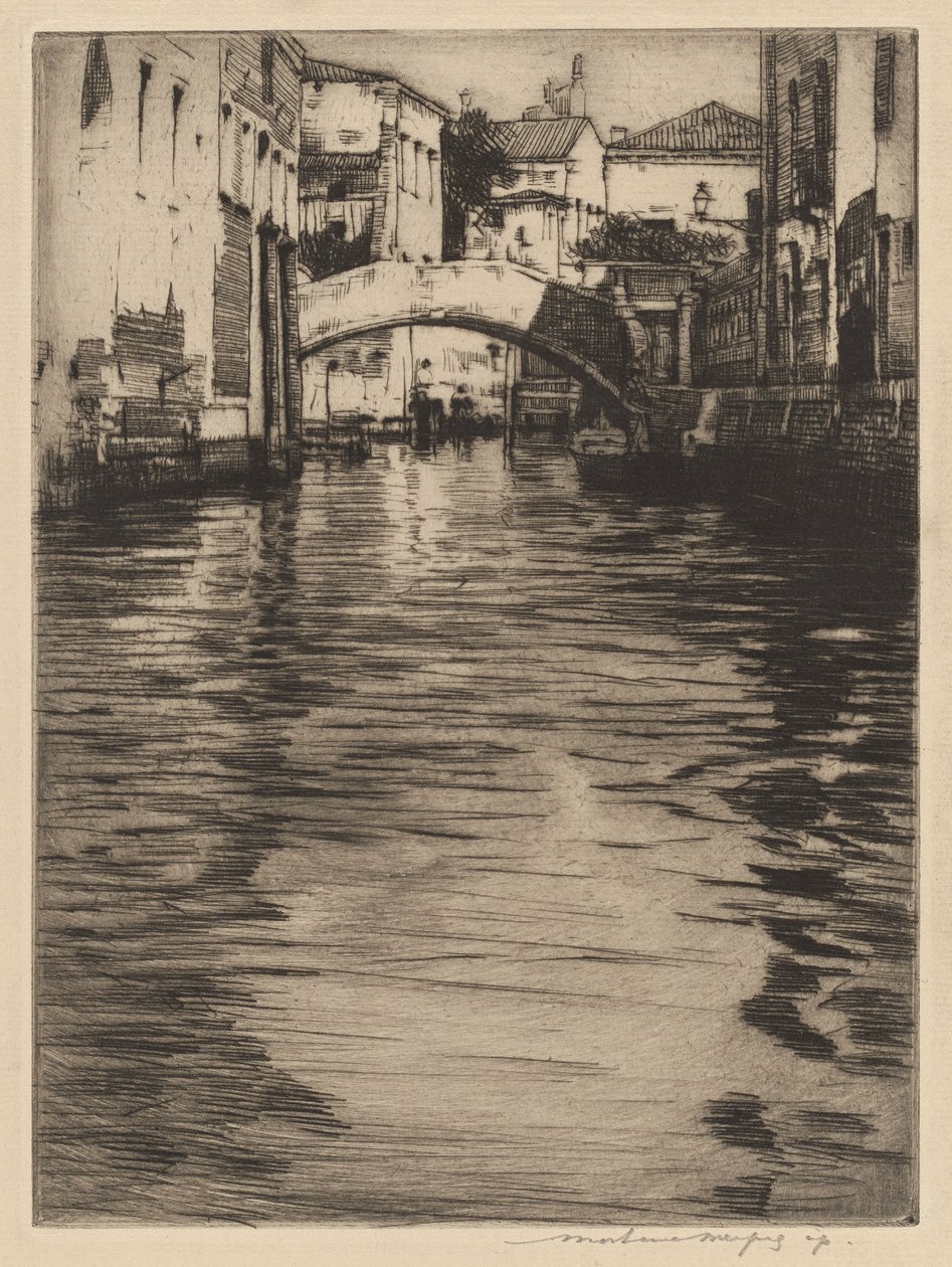Reflections, Venedig (Lucianos Bro, Canal Grande) af Mortimer Menpes