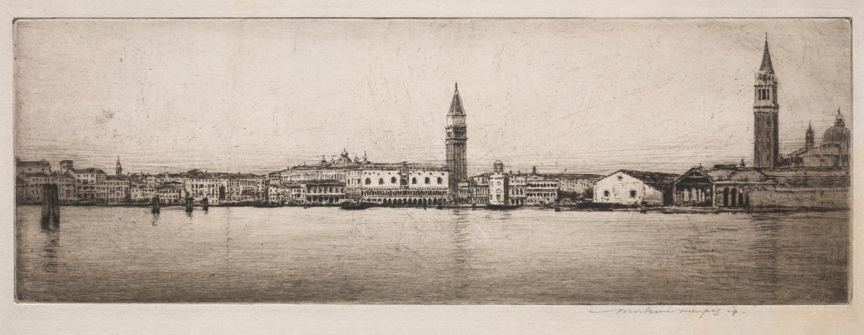 Markusbassinet, Venedig, 1910. af Mortimer Menpes