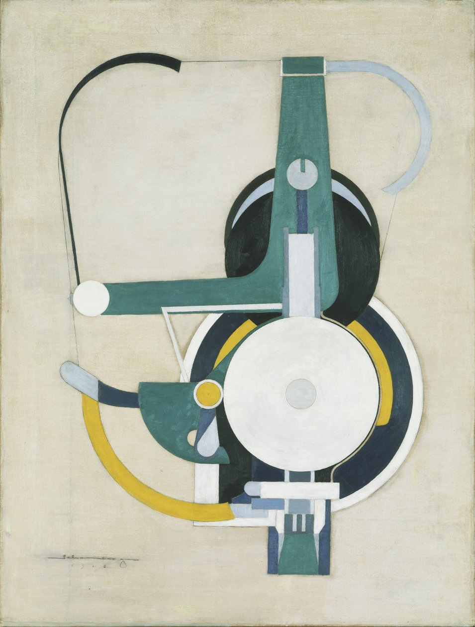 Maleri (tidligere Maskine), 1916 af Morton Livingston Schamberg