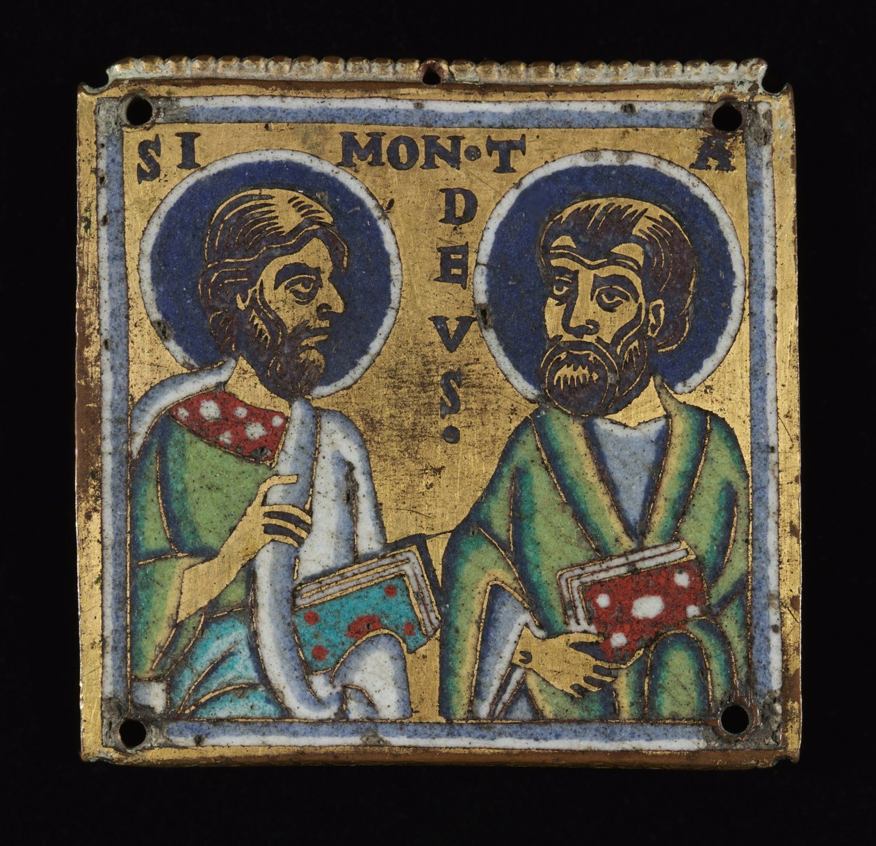 Plade: Simon og Thaddeus, c.1160 af Mosan School