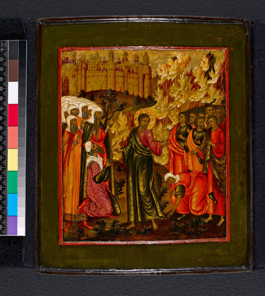 Ikon. Uidentificeret evangelisk emne, 1600-1699 af Moscow School