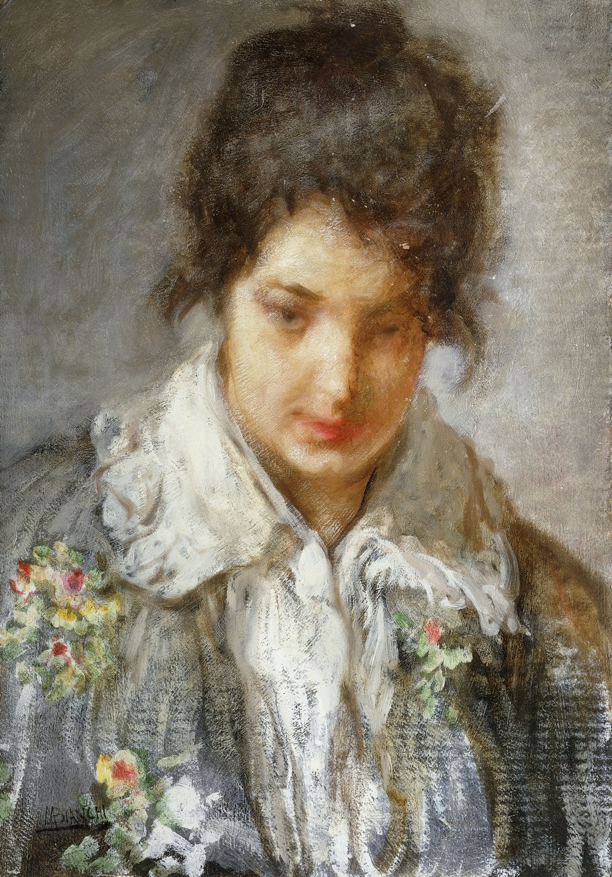 Portræt af en dame, af Mose Bianchi