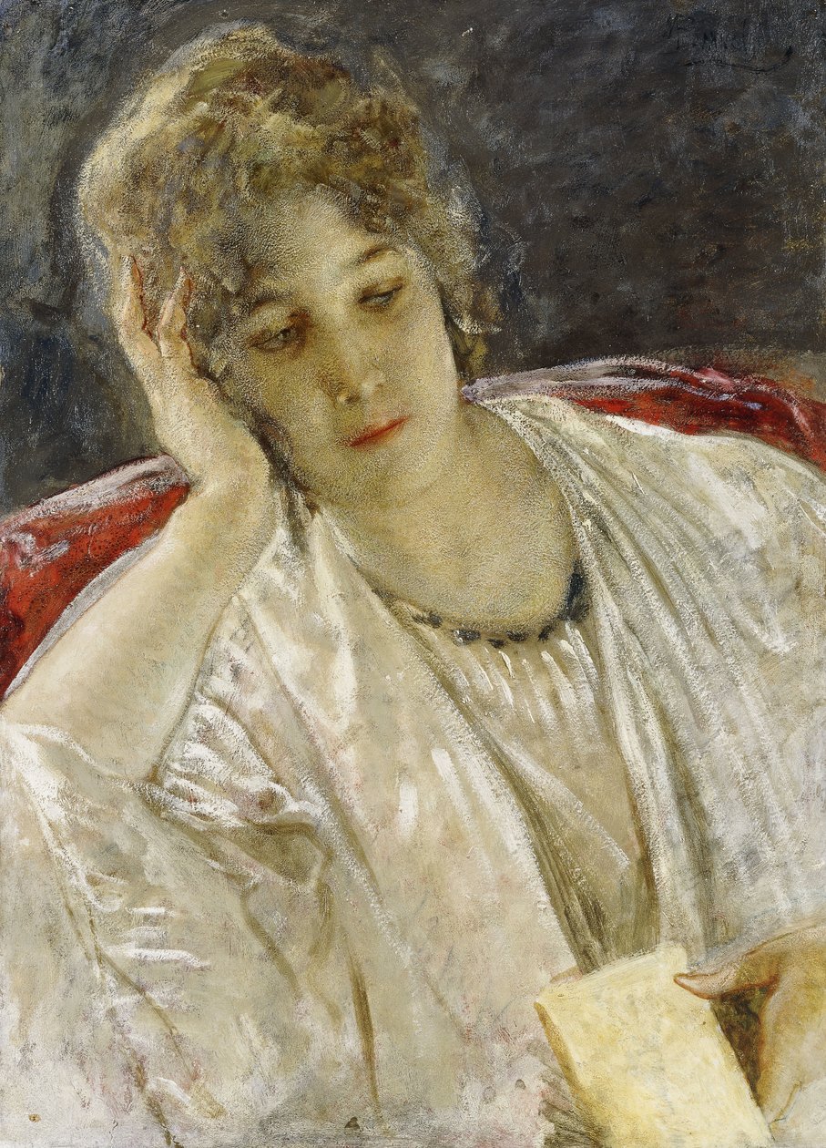Portræt af en dame, af Mose Bianchi