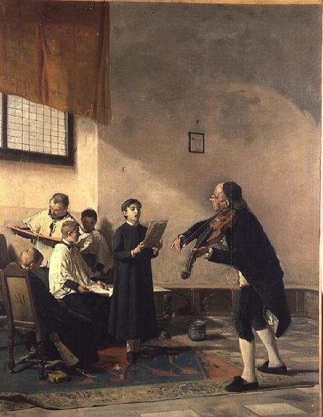 Sangundervisningen af Mose Bianchi