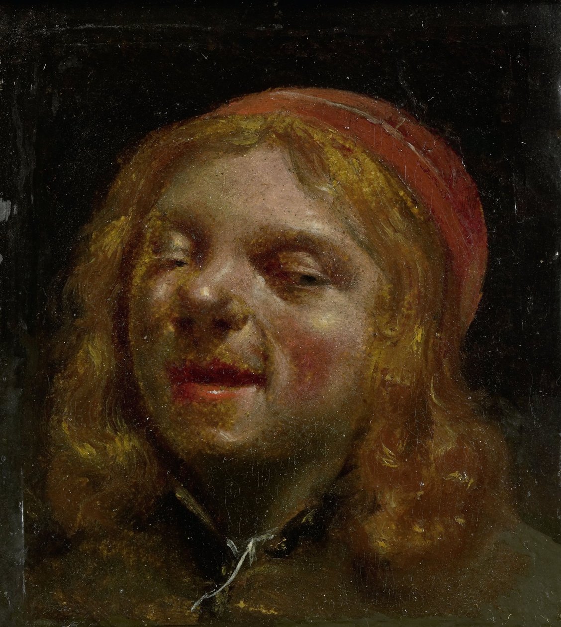 Selvportræt, Det såkaldte Portræt af Jan Fabus, 1660-61 (olie på papir, h 8cm × b 7 af Moses Ter Borch