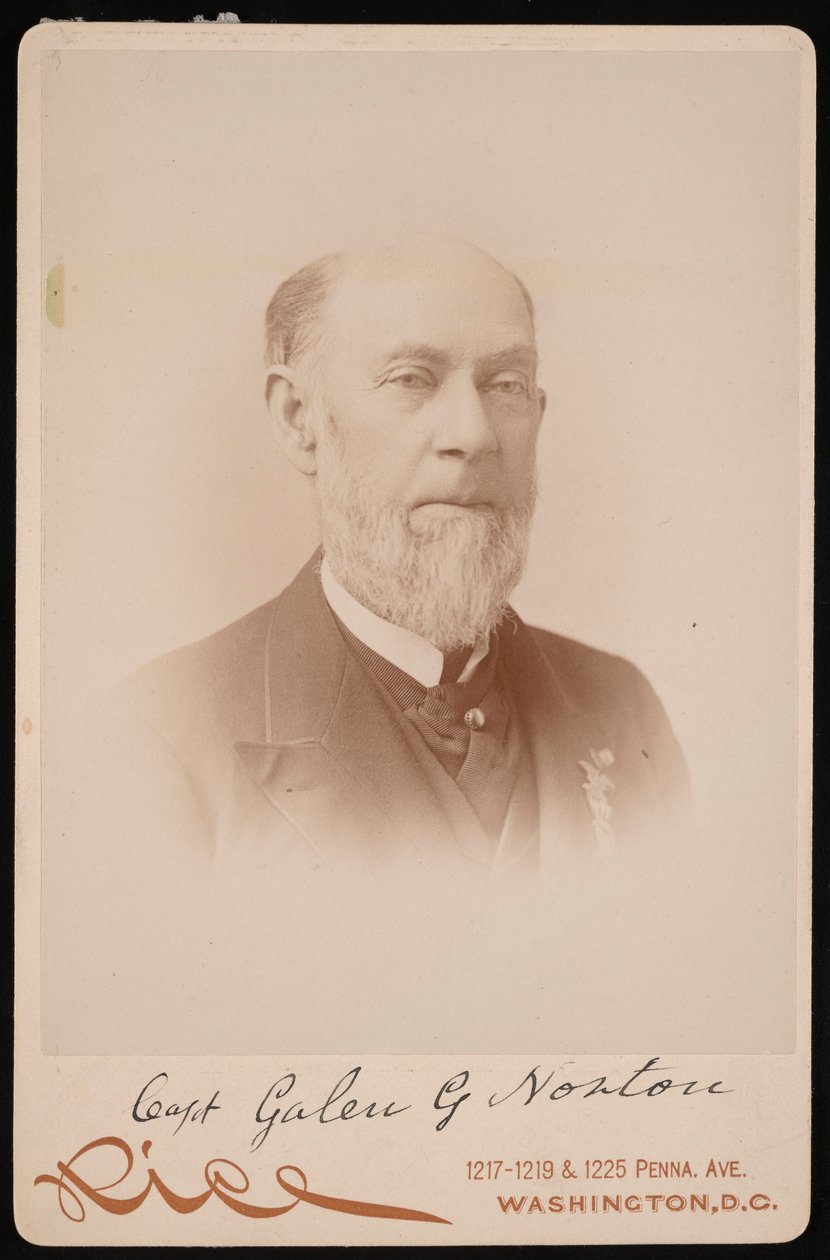 Portræt af kaptajn Galen G. Norton, 1891. af Moses P. Rice