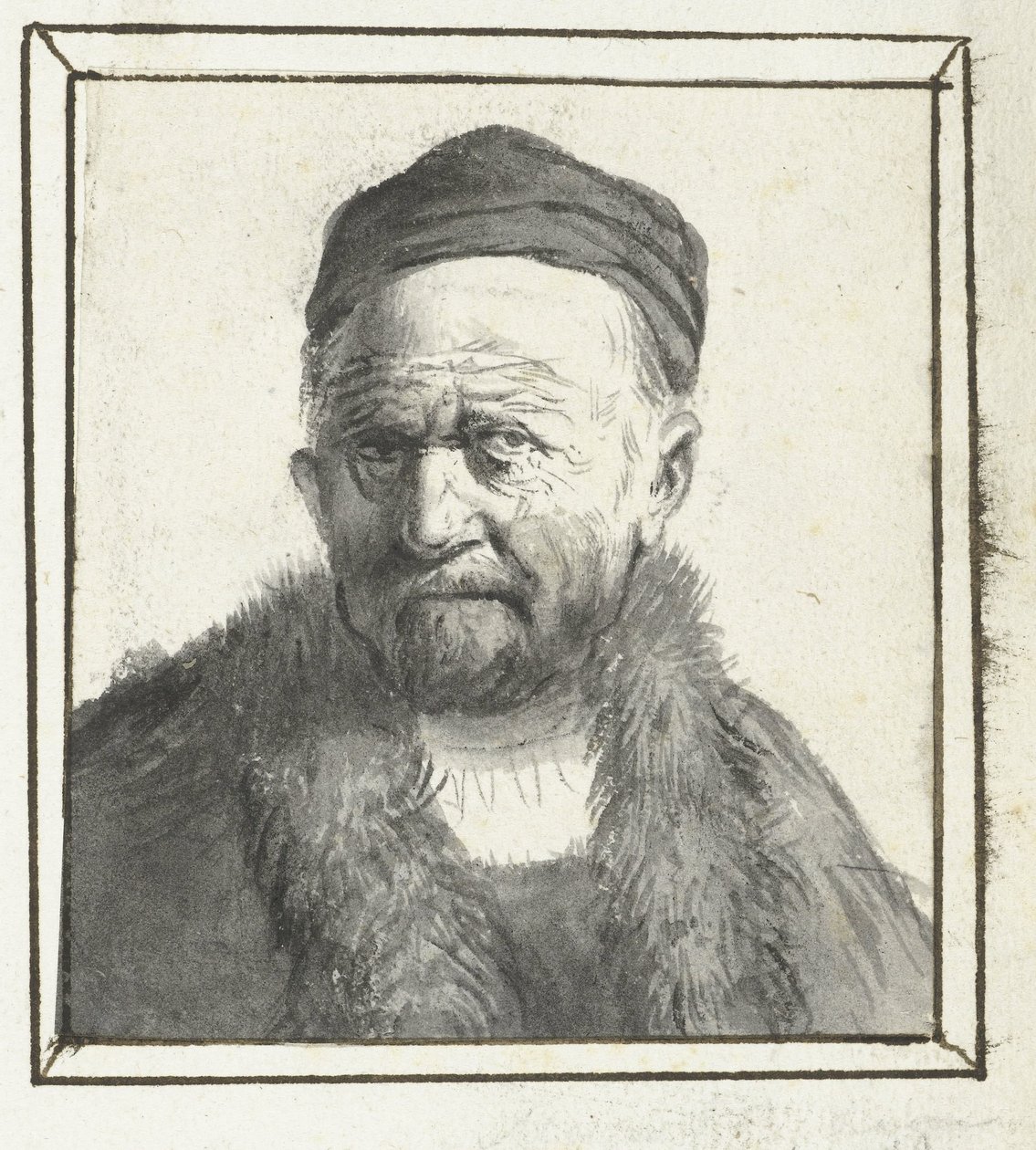Buste af en mand af Moses Ter Borch