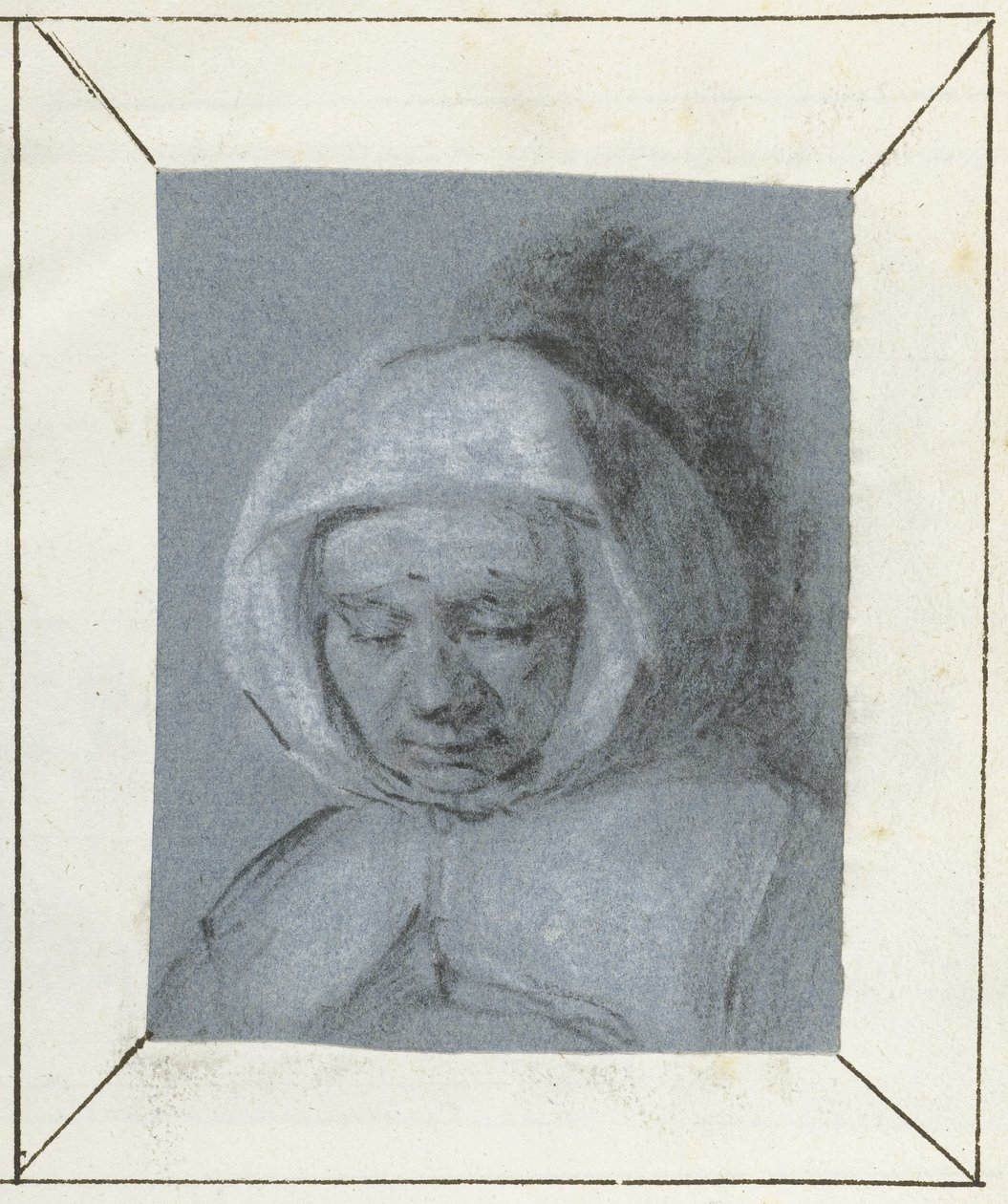 Studie af en kvindes hoved af Moses Ter Borch