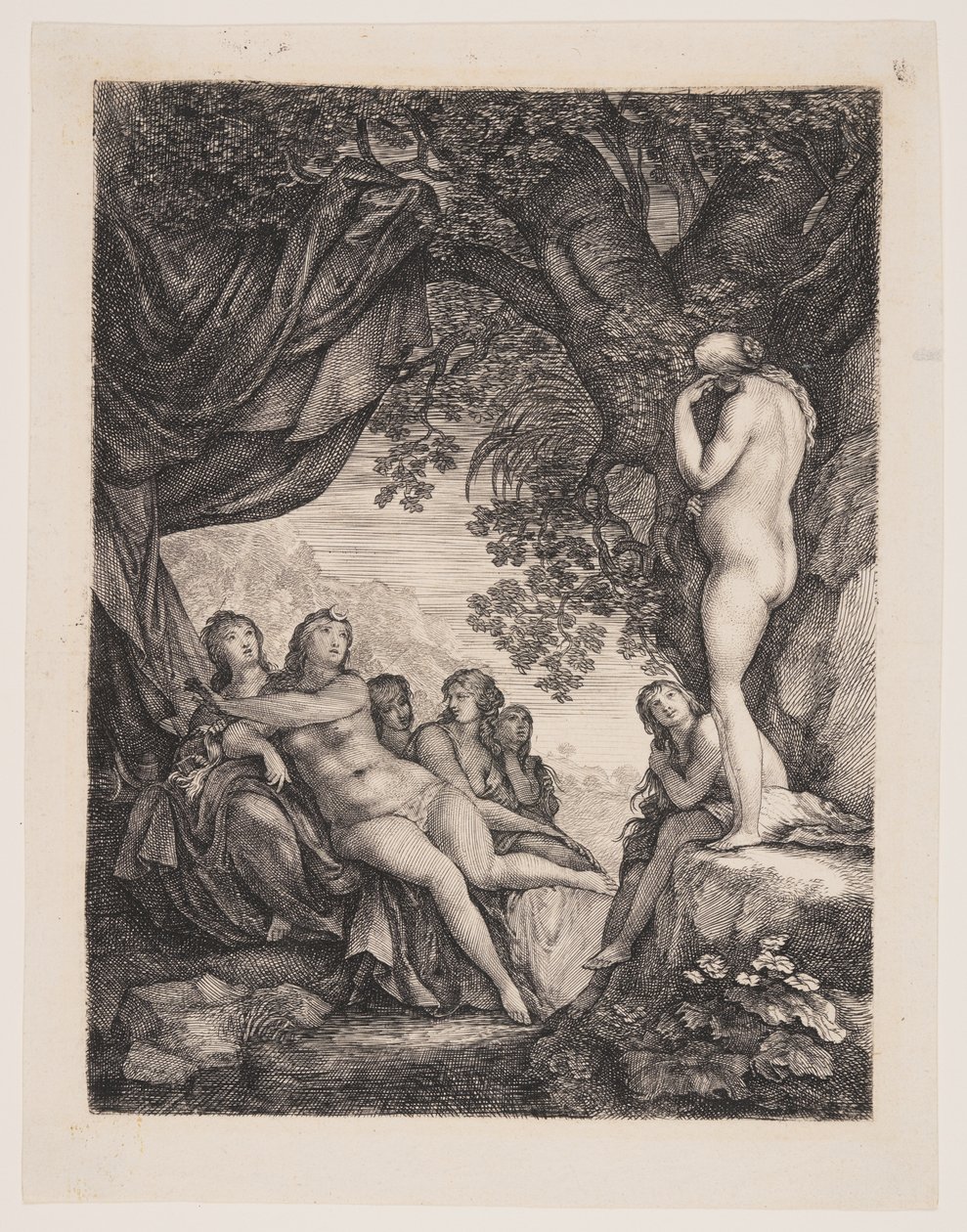Diana og Callisto af Moses van Uyttenbroeck