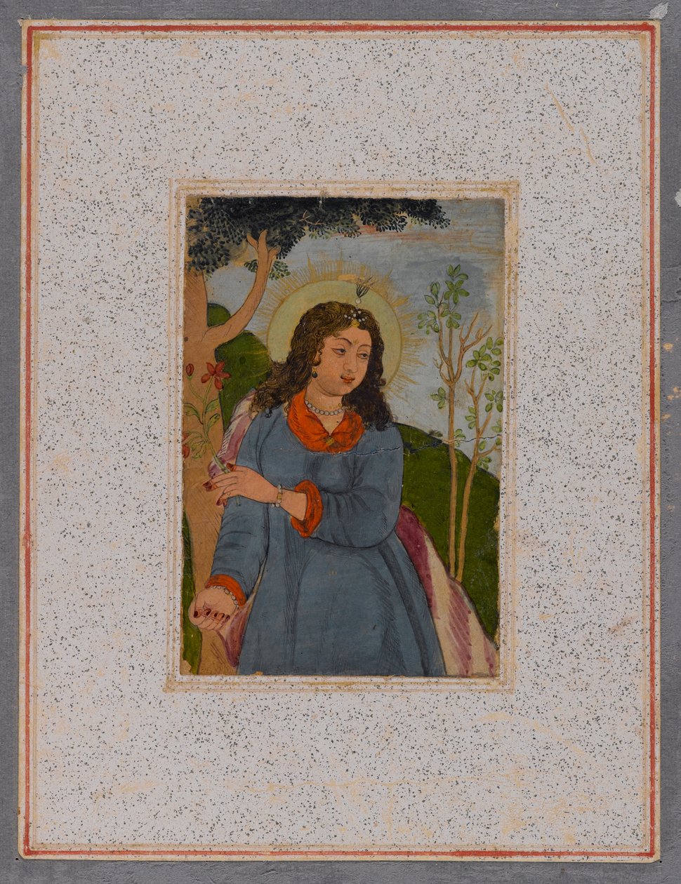 Angel, efter 1675 (wc på papir) af Mughal School