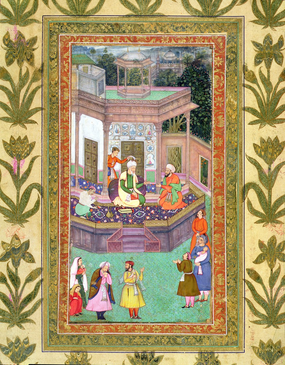 The Qazi, fra Small Clive Album (ugennemsigtigt wc på papir) af Mughal School