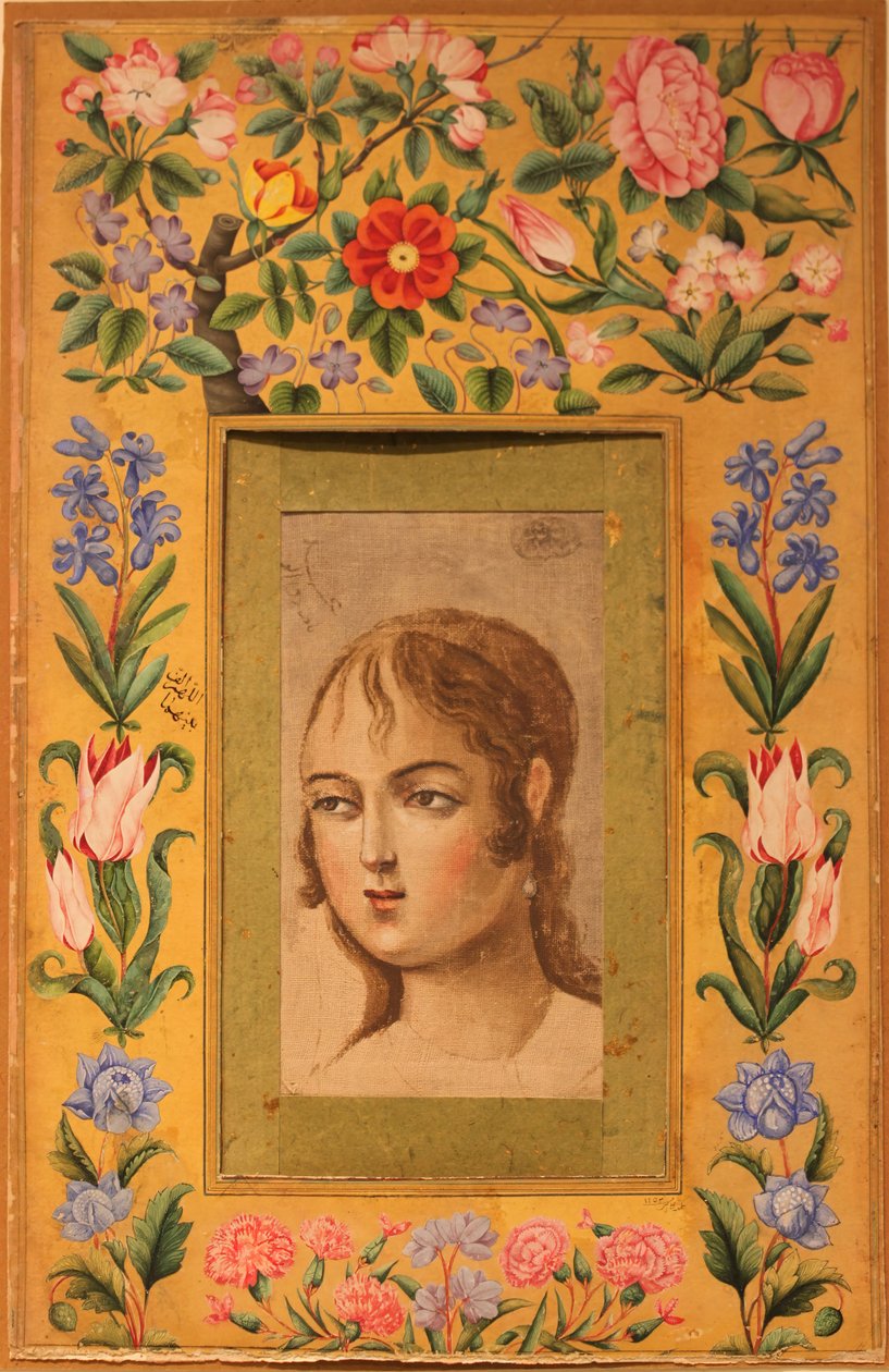 Maleri af en ung skønhed, Iran, 1740
