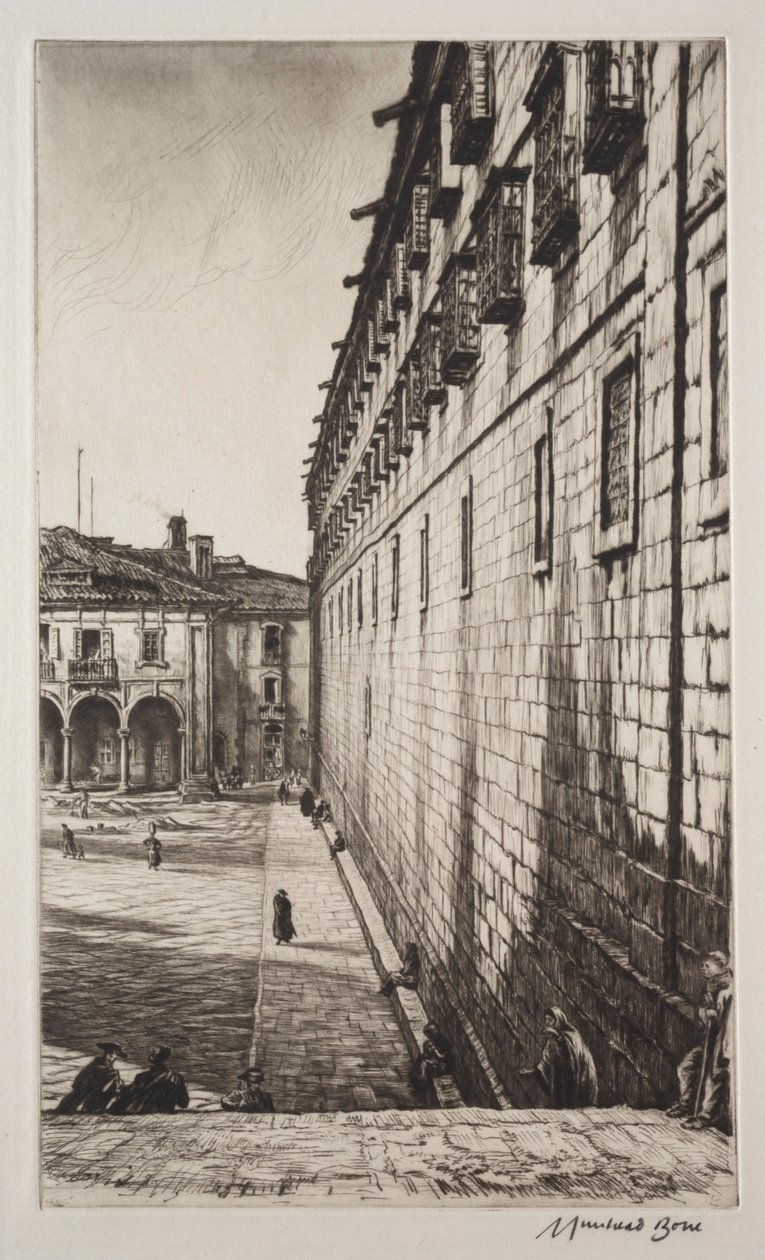 Klosteret San Payo, Santiago de Compostela af Muirhead Bone