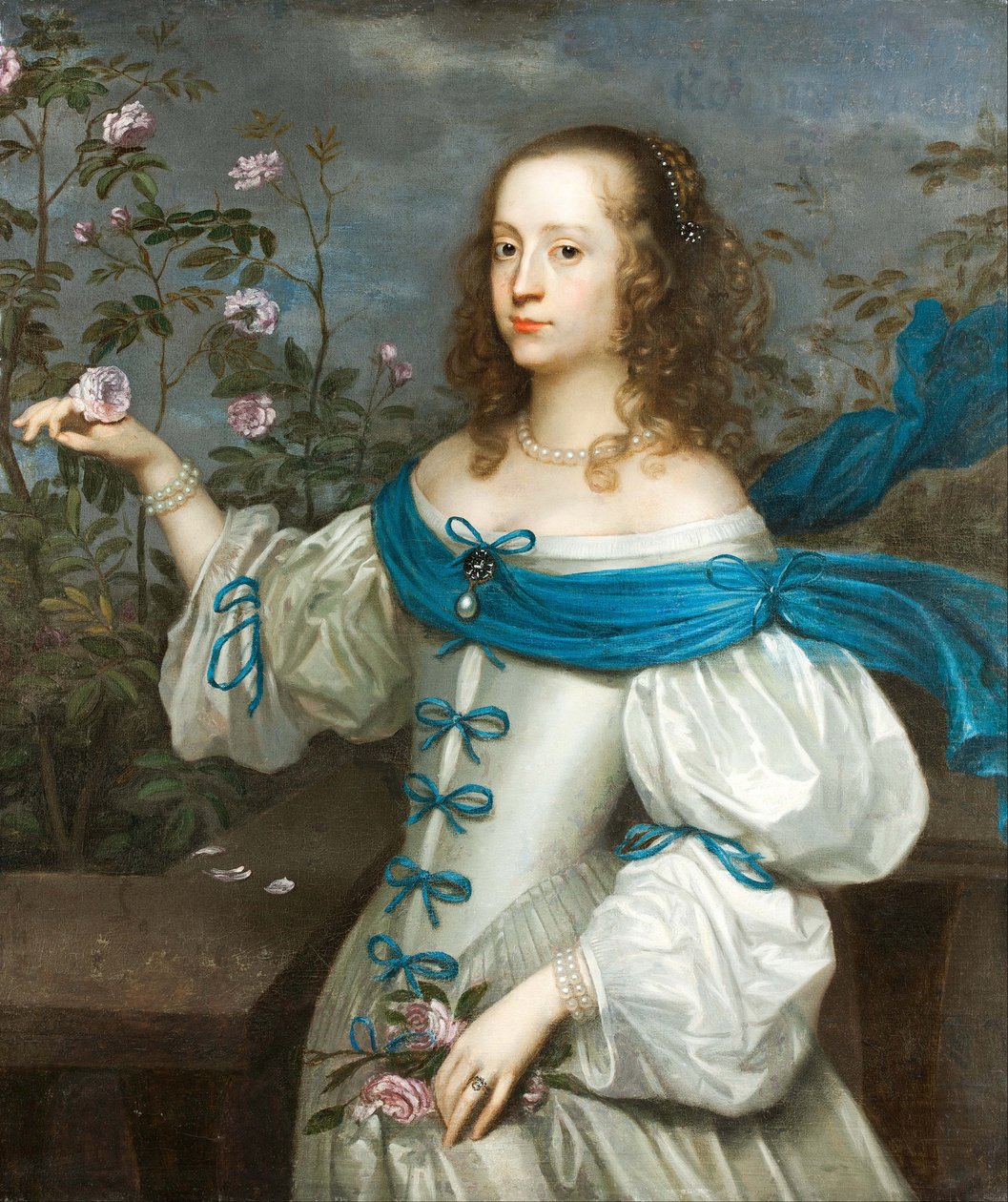 Portræt af Beata Elisabet von Koenigsmarck 1637-1723, ca 1654. af Munnichhoven
