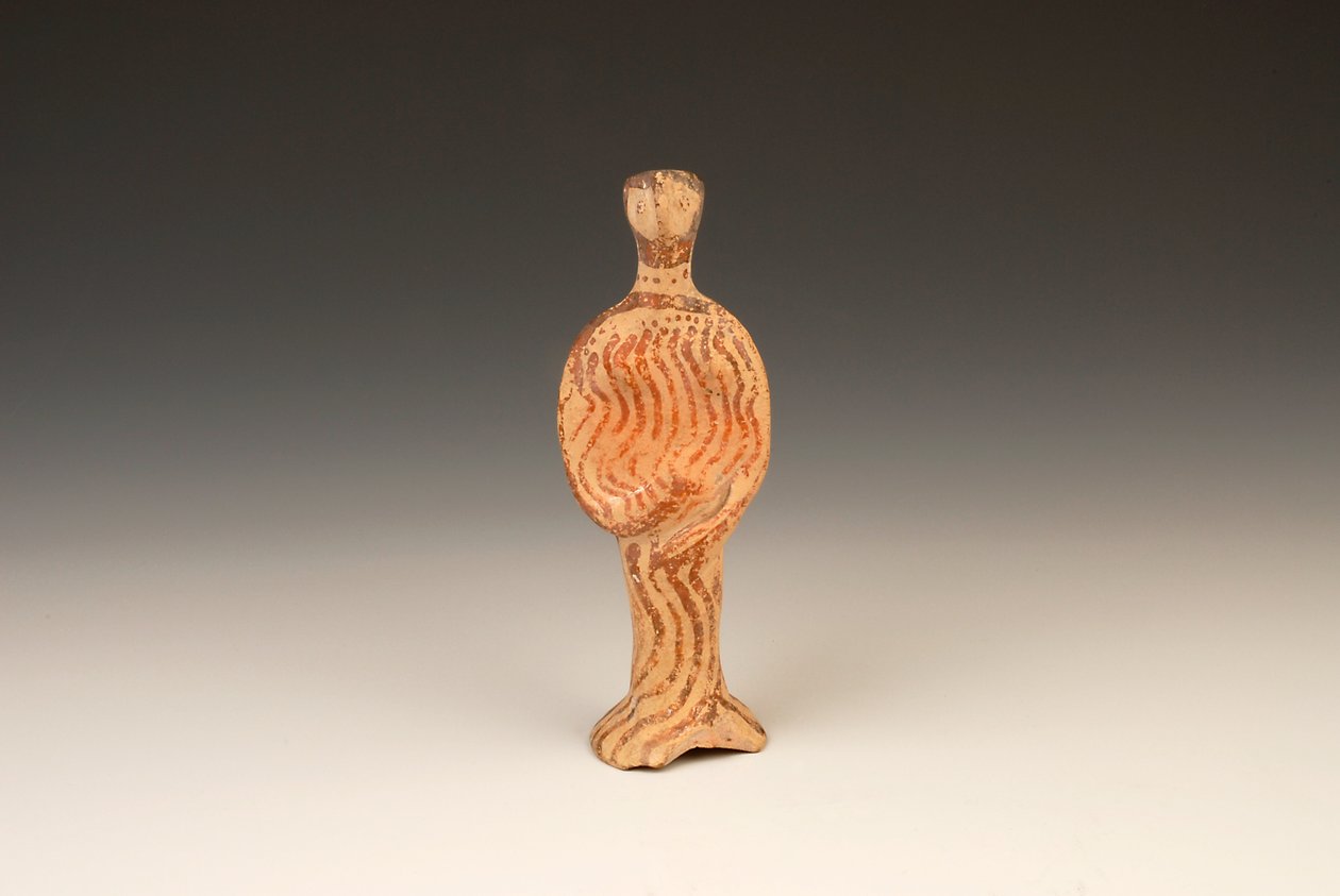 Figur af en kvinde, ca. 1400-1370 f.Kr. terracotta af Mycenaean