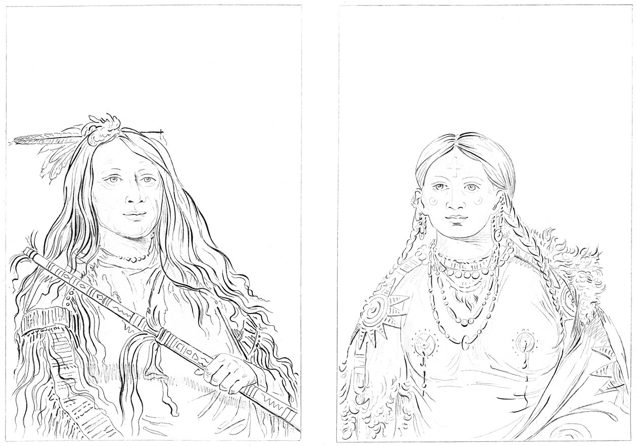 Cheyennes, 1841. af Myers and Co