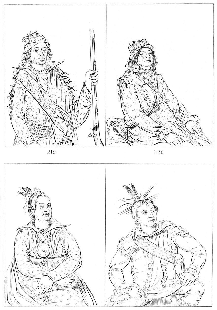 Creeks and Choctaws, 1841. af Myers and Co