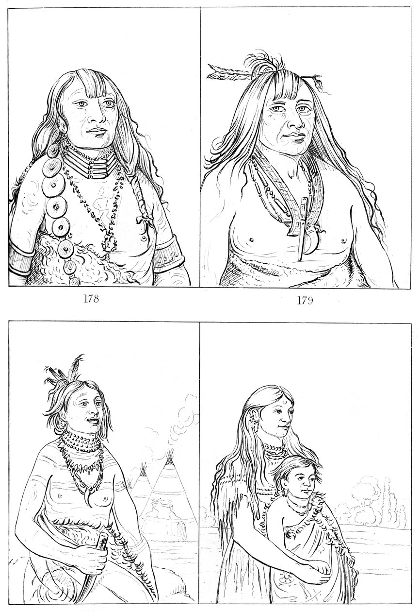 Kiowas, 1841. af Myers and Co