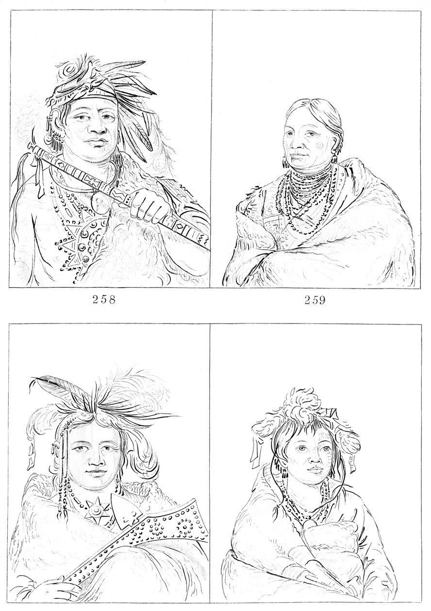Menominees, 1841. af Myers and Co