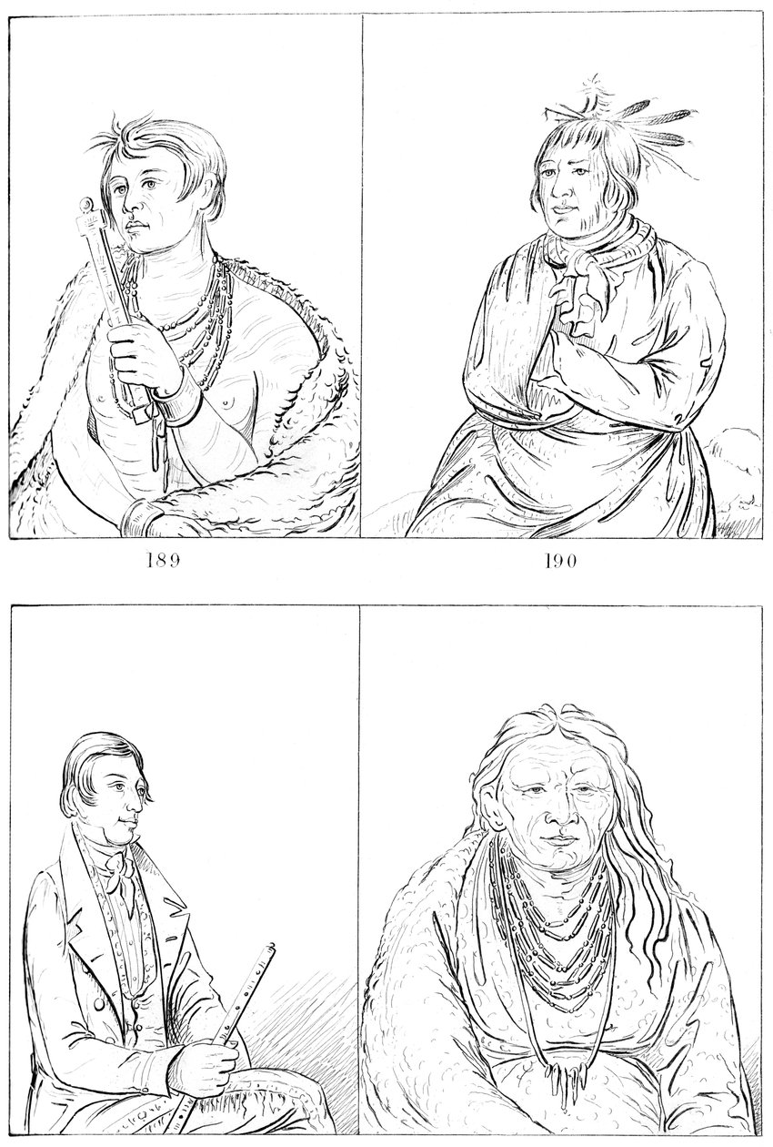 Potowatomies og Kaskasias, 1841. af Myers and Co
