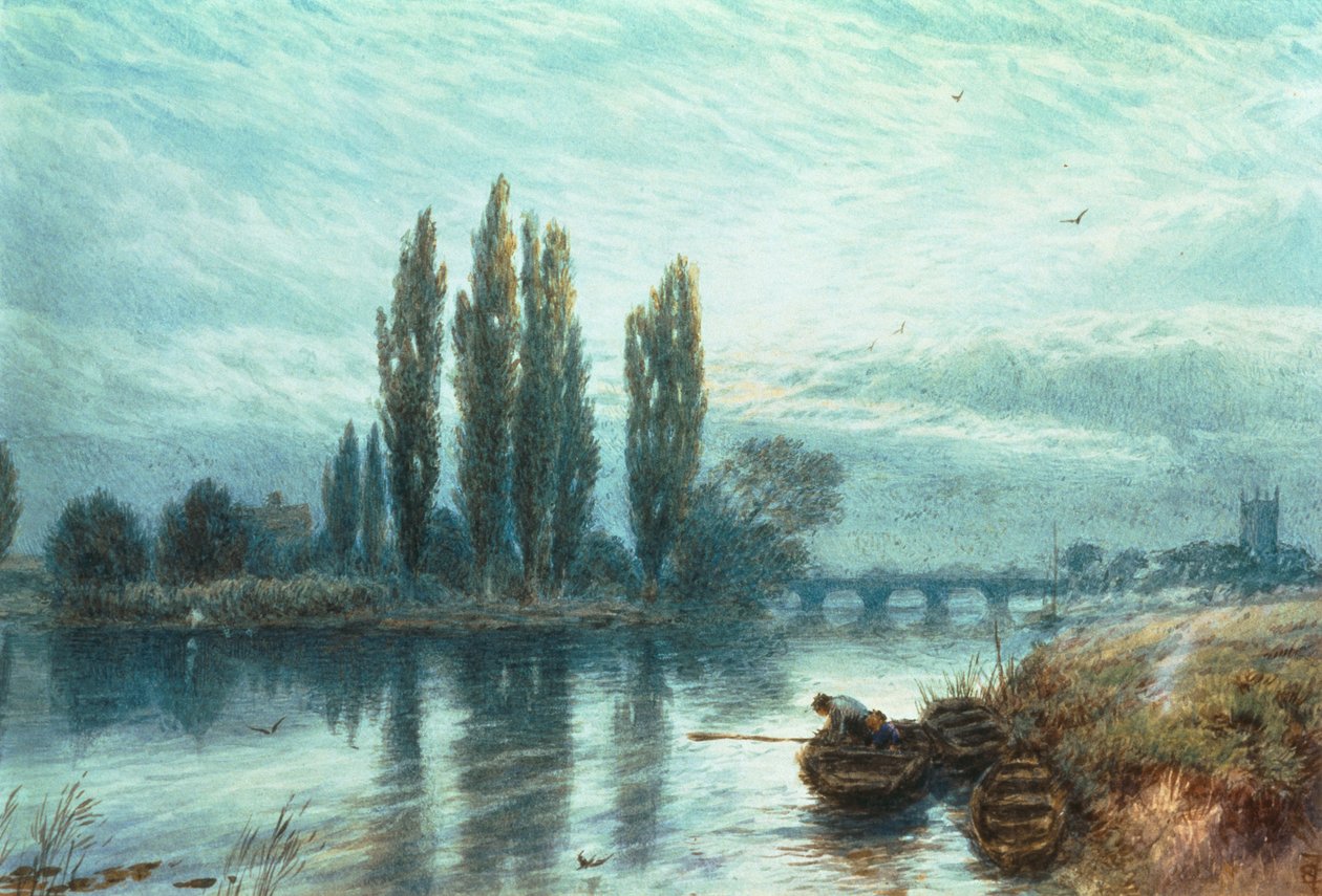 Aften (wc) af Myles Birket Foster